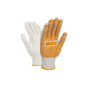 INGCO GUANTES ALGODON PVC